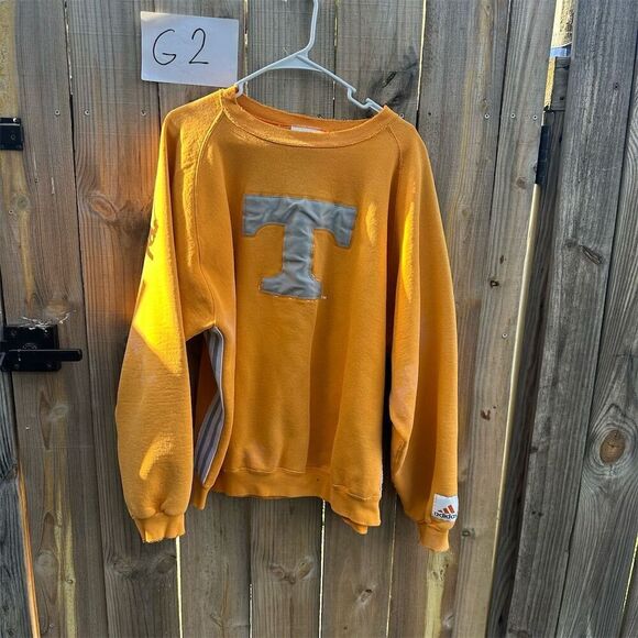 Vintage Adidas Tennessee Men's XL Orange Pullover Sweatshirt - Picture 1 of 8